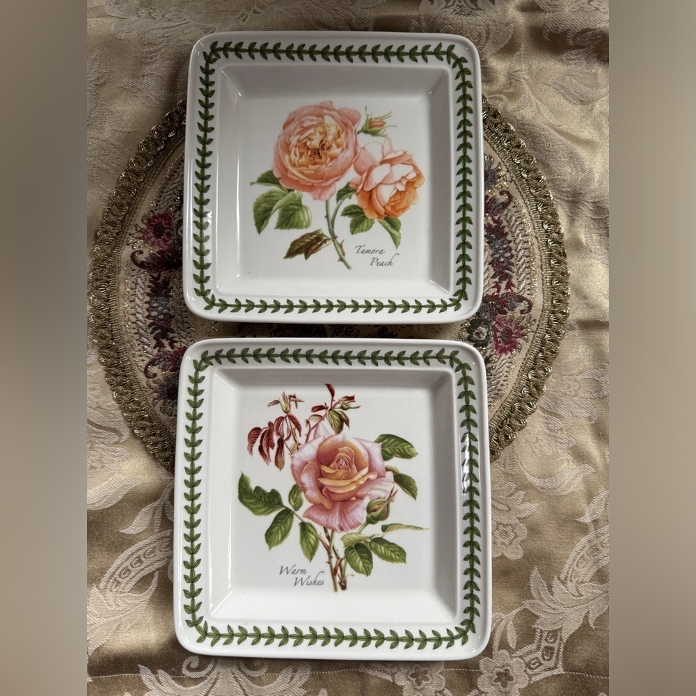 Portmeirion Botanic Roses Set of 2 Square Plates